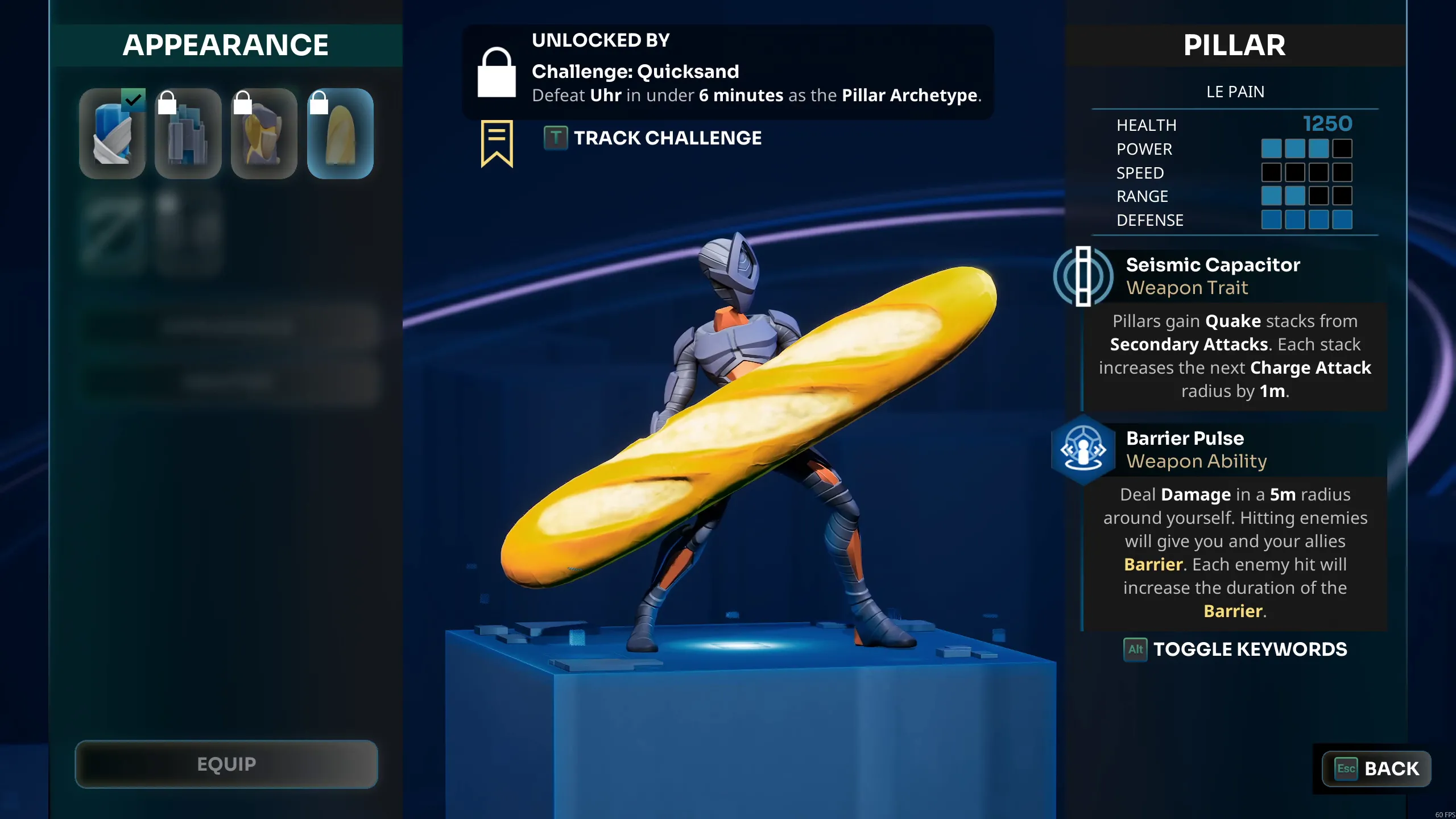 Or A Baguette-Weilding Tank (Pillar)