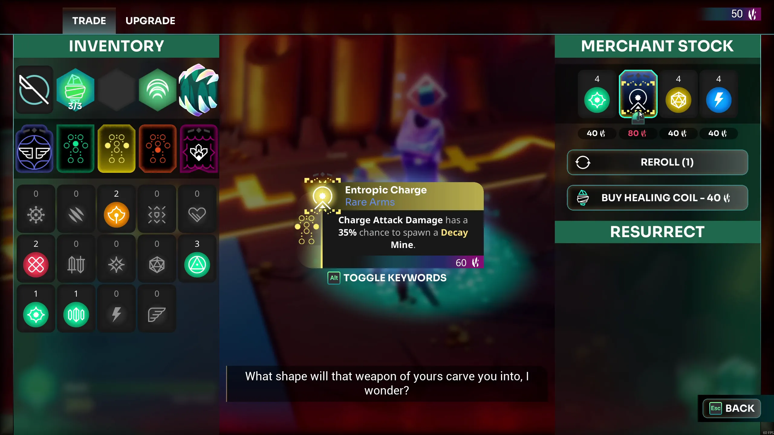 Don't Forget To Pick Up The Healing Coil At The Merchant