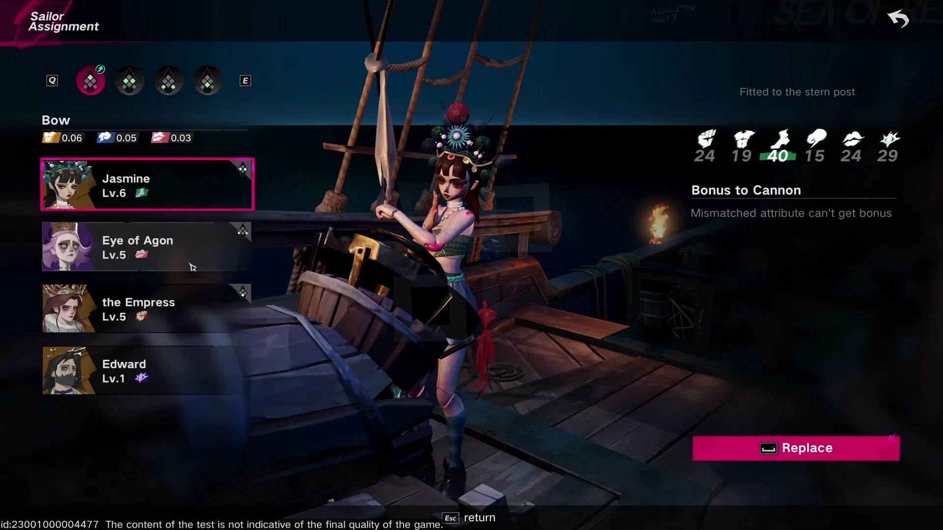 The whole ship can be customized thoroughly, with sailors, equipment, skills and more