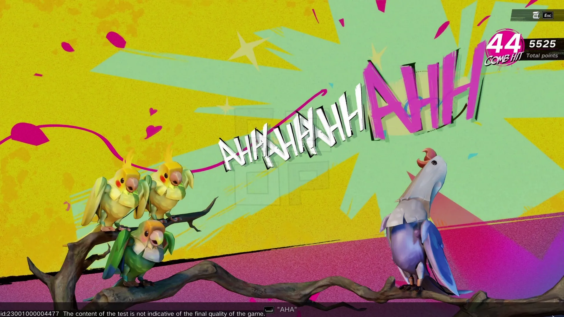 A rythm-minigame called 'Noisy Parrot'